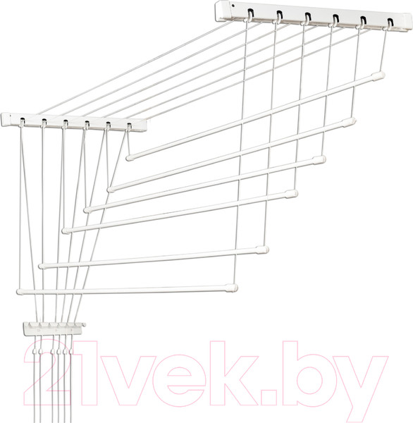 Изображение товара Сушилка для белья Comfort Alumin Group Euro Premium Потолочная 6 прутьев 270см (алюминий/белый)
