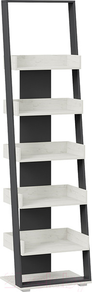 Изображение товара Стеллаж ТриЯ Тип 15 (дуб крафт белый/графит серый)