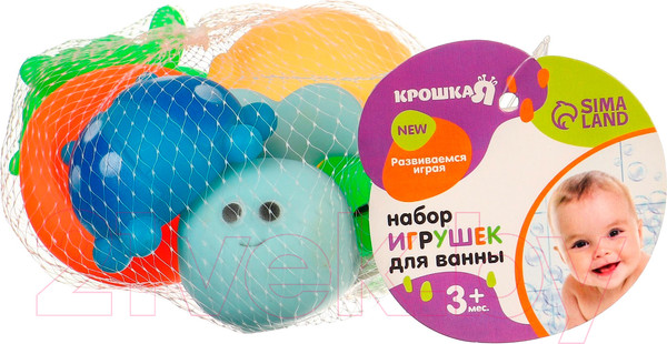 Изображение товара Набор игрушек для ванной Крошка Я Веселые друзья / 2932016