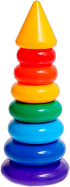 Изображение товара Развивающий игровой набор Соломон Пирамидка 7 колец с конусом / 9490530