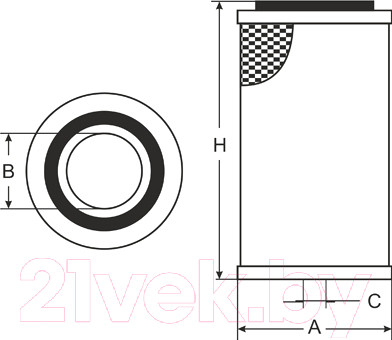 Изображение товара Воздушный фильтр SCT SB023