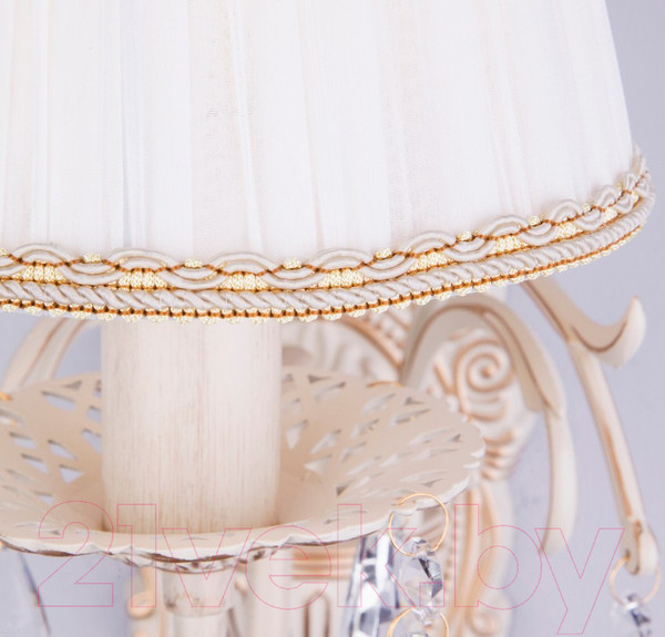 Изображение товара Бра Евросвет Amelia 3637/1 (бело-золотой/прозрачный хрусталь)