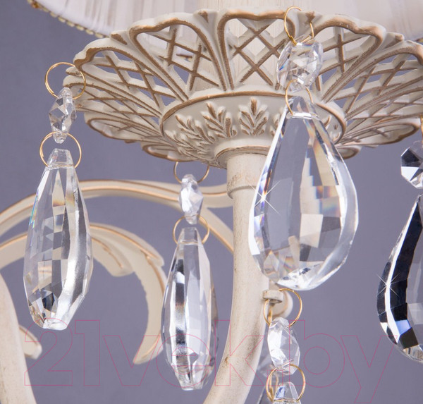 Изображение товара Бра Евросвет Amelia 3637/1 (бело-золотой/прозрачный хрусталь)