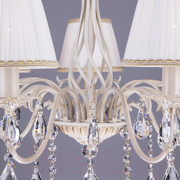 Изображение товара Люстра Евросвет Amelia 3637/7 (бело-золотой/прозрачный хрусталь)