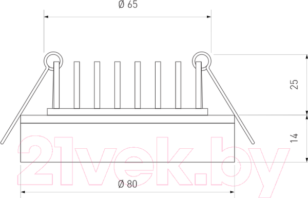 Изображение товара Точечный светильник Elektrostandard DSKR80 5W 4200K