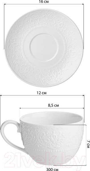 Изображение товара Чашка с блюдцем Lefard Sophistication / 171-274