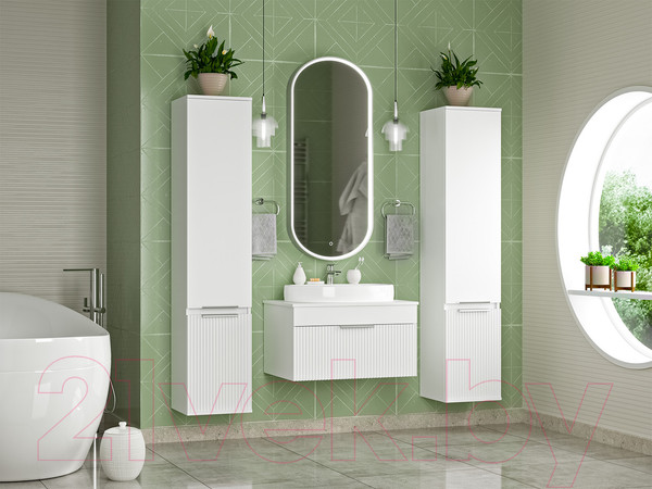 Изображение товара Шкаф-пенал для ванной Brevita Enfida 35 / ENF-05035-010P