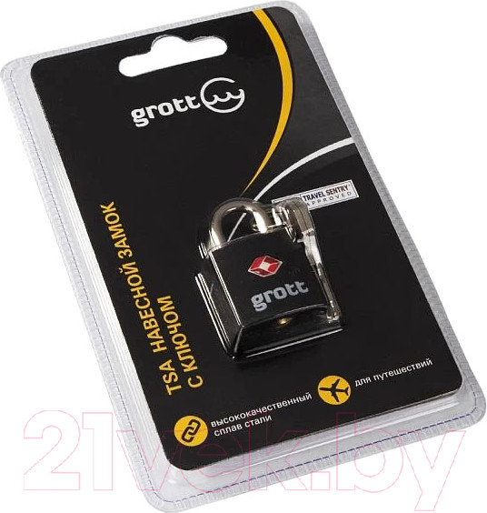 Изображение товара Замок для чемодана Grott 260-15001-BLK (черный)