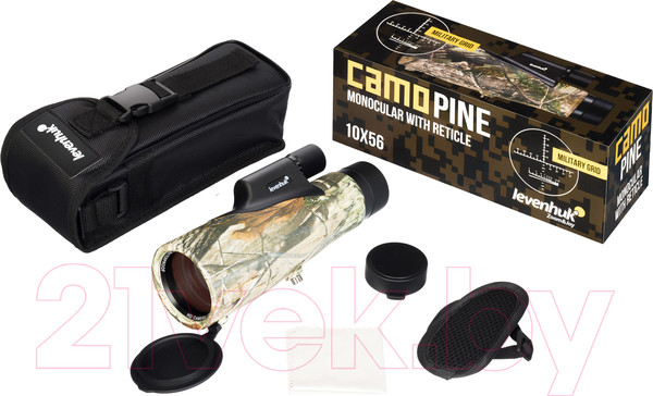 Изображение товара Монокуляр Levenhuk Camo Pine 10x56 с сеткой