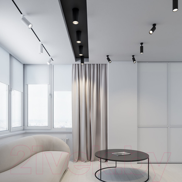 Изображение товара Потолочный светильник Elektrostandard Diffe 85580/01 (черный)