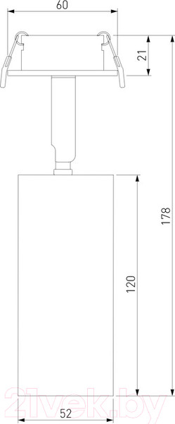 Изображение товара Спот Elektrostandard Diffe 25052/LED (белый/черный)