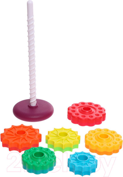 Изображение товара Развивающий игровой набор Zabiaka Радужная пирамидка / 7710788