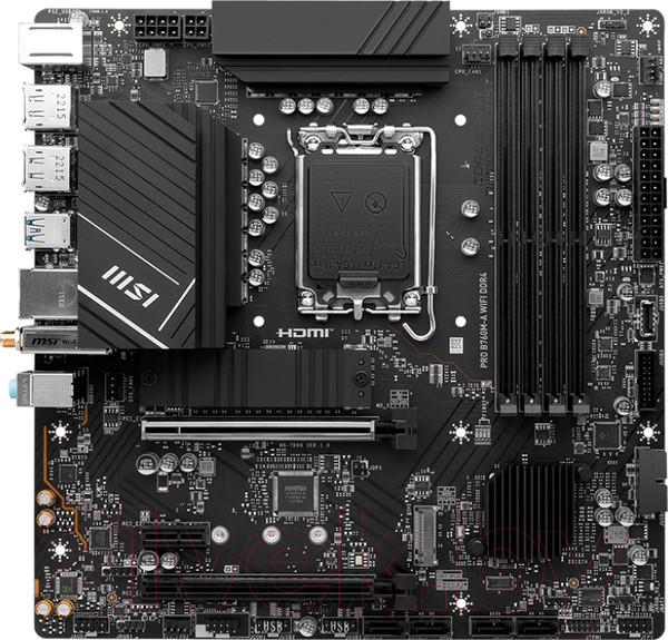 Изображение товара Материнская плата MSI Pro B760M-A WiFi DDR4