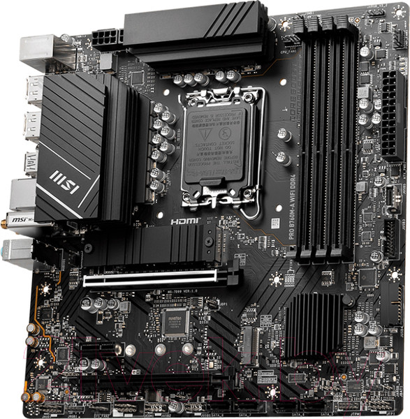 Изображение товара Материнская плата MSI Pro B760M-A WiFi DDR4