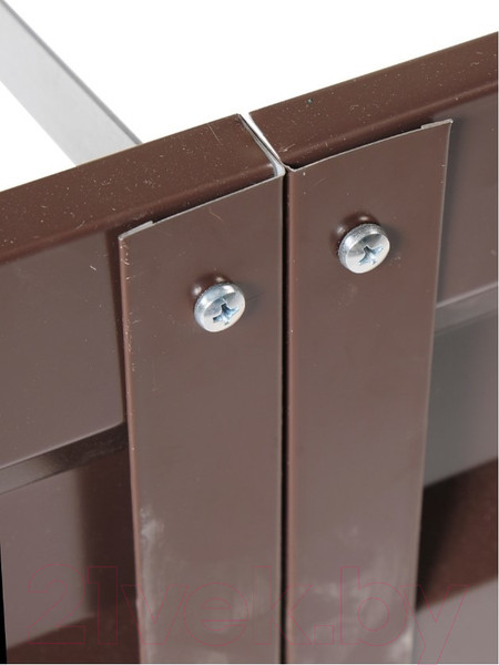 Изображение товара Грядка модульная Формула качества Оцинкованная 4000x1000x200 (шоколадно-коричневый)