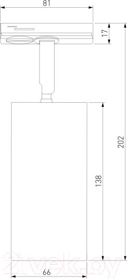 Изображение товара Трековый светильник Elektrostandard Diffe 85166/01 (черный)