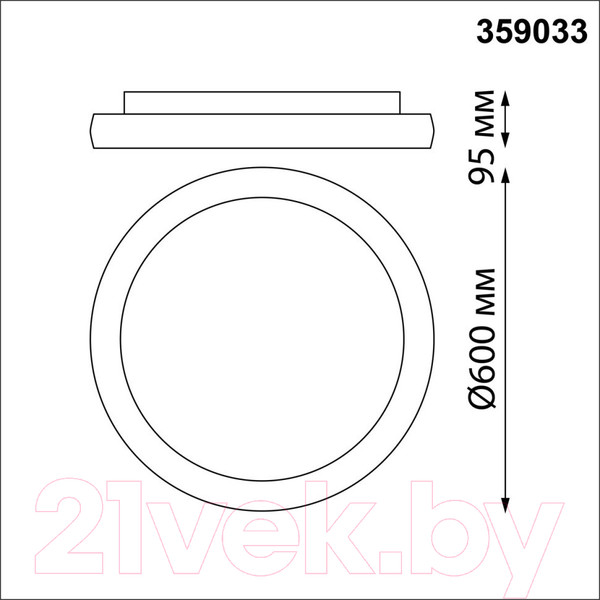 Изображение товара Потолочный светильник Novotech Over 359033