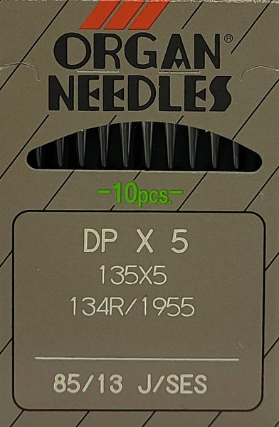 Изображение товара Набор игл для промышленной швейной машины Organ DPx5 85 SES ORG-10 (для трикотажа)