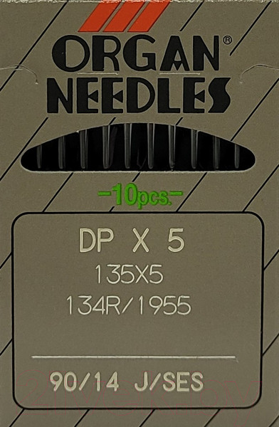 Изображение товара Набор игл для промышленной швейной машины Organ DPx5 90 SES ORG-10 (для трикотажа)