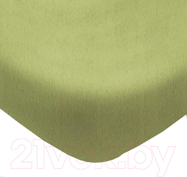 Изображение товара Простыня Luxsonia Махра на резинке 140x200 / Мр0020-4 (салатовый)