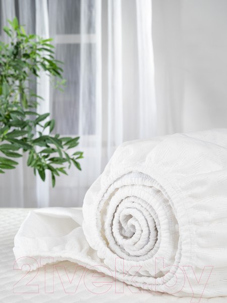Изображение товара Наматрасник защитный Luxsonia Double Jersey 80x200x20 (белый)