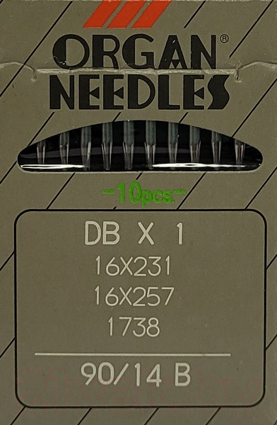 Изображение товара Набор игл для промышленной швейной машины Organ DBx1 90 B (SUK) ORG-10 (для высокоэластичных тканей)