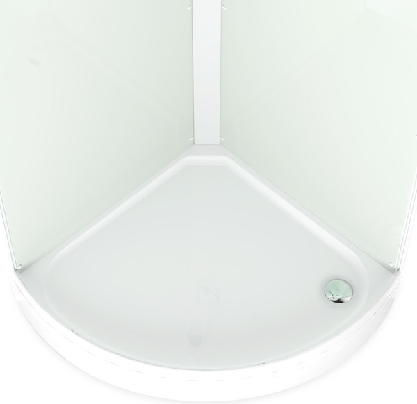 Изображение товара Душевая кабина Domani-Spa Simple 99 Eco / DS01EcSm99LWCl00-V1.2 (белый/прозрачное стекло)