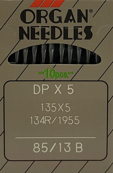 Изображение товара Набор игл для промышленной швейной машины Organ DPx5 85 B (SUK) ORG-10 (для высокоэластичных тканей)