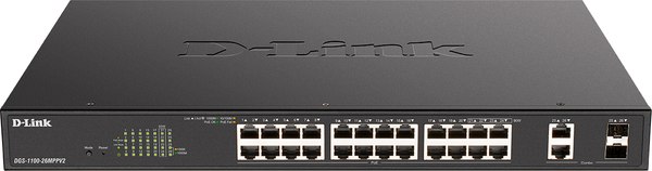 Изображение товара Коммутатор D-Link DGS-1100-26MPPV2/A3A