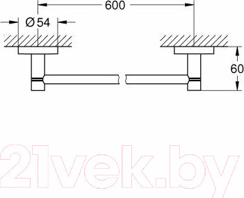 Изображение товара Держатель для полотенца GROHE Essentials 40366AL1