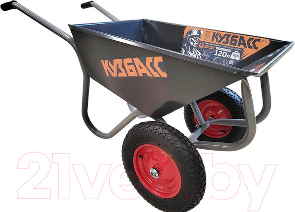 Изображение товара Тачка Центроинструмент Кузбасс 2321-Т (120л, пневмоколеса)