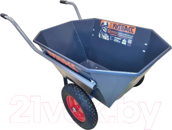 Изображение товара Тачка Центроинструмент Кузбасс 2323-Т (200л, пневмоколеса)