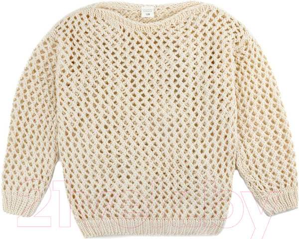 Изображение товара Джемпер детский Amarobaby Knit Trend / AB-OD21-KNITT2602/33-134 (молочный, р.134)