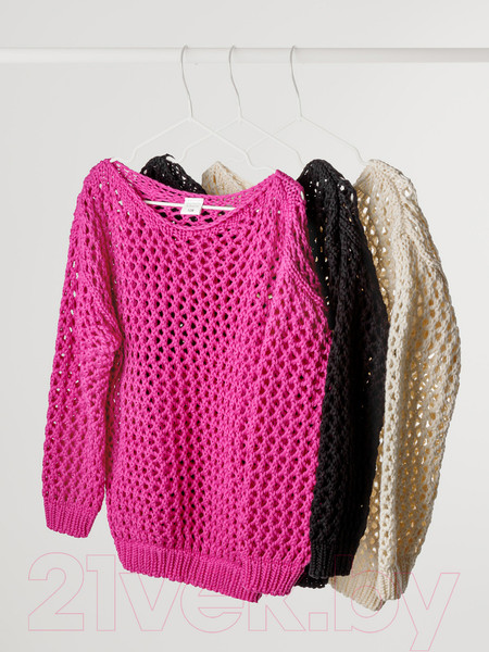 Изображение товара Джемпер детский Amarobaby Knit Trend / AB-OD21-KNITT2602/33-140 (молочный, р.140)