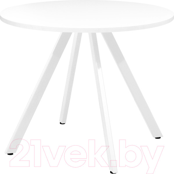 Изображение товара Обеденный стол Millwood Олесунн D1000 (белый/металл белый)