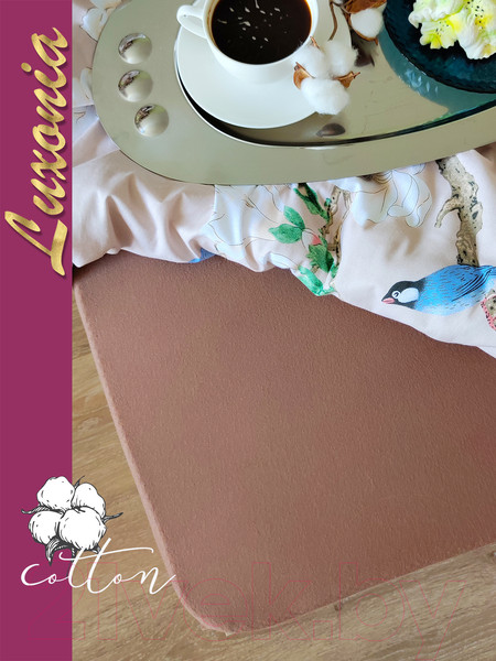 Изображение товара Простыня Luxsonia Трикотаж на резинке 120x200 / Мр0010-23 (мокко)