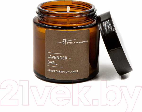 Изображение товара Свеча Stella Fragrance Lavender & Basil (90г)