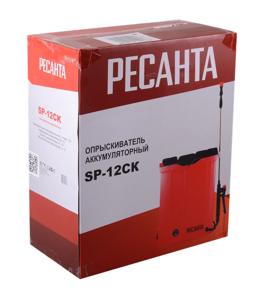 Изображение товара Опрыскиватель аккумуляторный Ресанта SP-12СК (70/13/40)