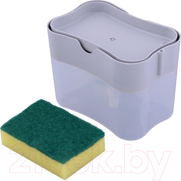 Изображение товара Дозатор моющего средства с губкой Мультидом Press VL58-229