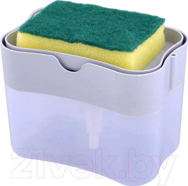 Изображение товара Дозатор моющего средства с губкой Мультидом Press VL58-229