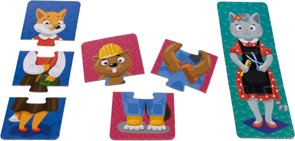 Изображение товара Развивающая игра Baby Toys Звери и профессии / 4773 (24эл)