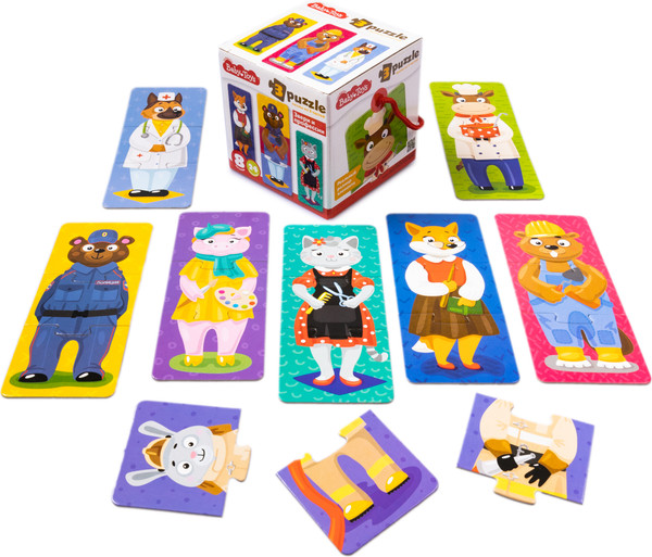 Изображение товара Развивающая игра Baby Toys Звери и профессии / 4773 (24эл)