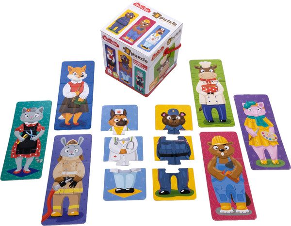 Изображение товара Развивающая игра Baby Toys Звери и профессии / 4773 (24эл)