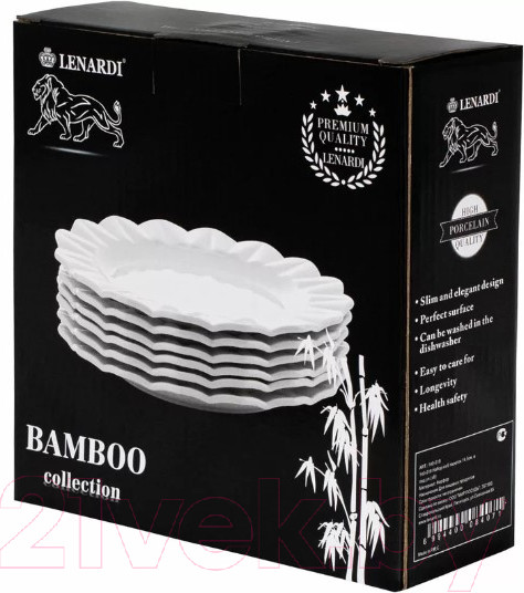 Изображение товара Набор тарелок Lenardi Bamboo 140-018 (6шт)