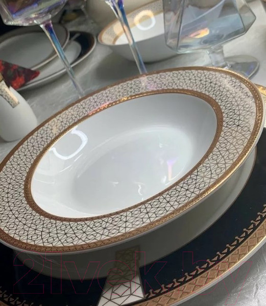 Изображение товара Набор тарелок Lenardi Black Baccara 205-007 (6шт)