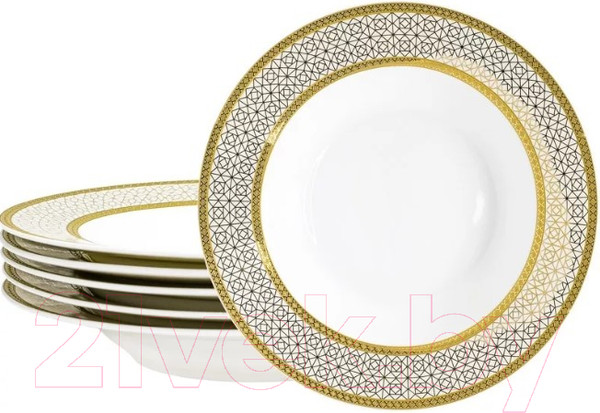 Изображение товара Набор тарелок Lenardi Black Baccara 205-007 (6шт)