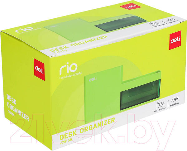 Изображение товара Органайзер настольный Deli Rio / Z25150 (салатовый)
