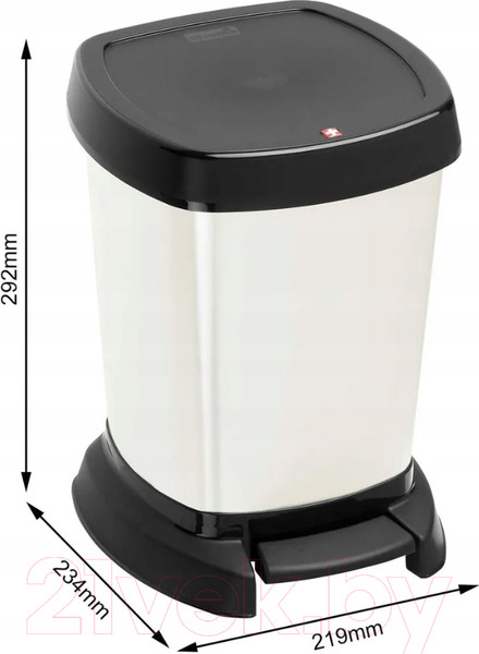 Изображение товара Мусорное ведро Rotho Paso с педалью / 1116510746