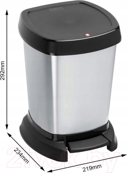 Изображение товара Мусорное ведро Rotho Paso с педалью / 1116510273