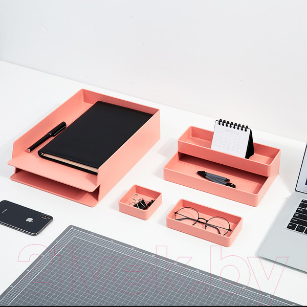 Изображение товара Органайзер настольный Deli Nusign / NS001 (розовый)